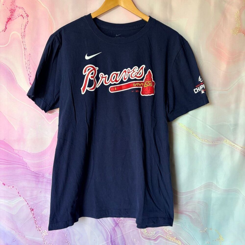 Braves World Series 2021 Champions 7 Swanson T-Shirt Adult L MLB WS2021 Baseball